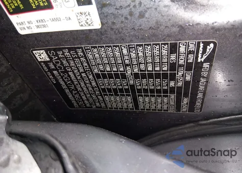 2019 Jaguar F-Pace 25T R-Sport/30T R-Sport z USA, uszkodzony, nr VIN SADCL2GX7KA362301